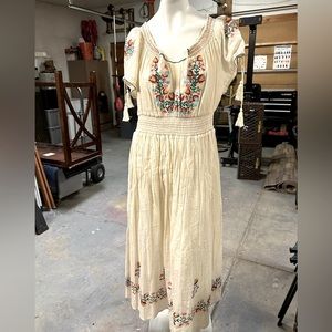 Cute Options embroidered peasant dress